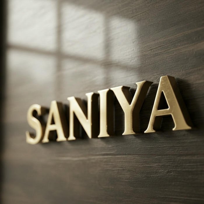 Gentle soft focus saniya name dp