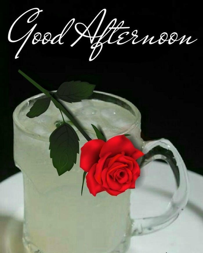 Good afternoon images love glass drink red rose dark scene