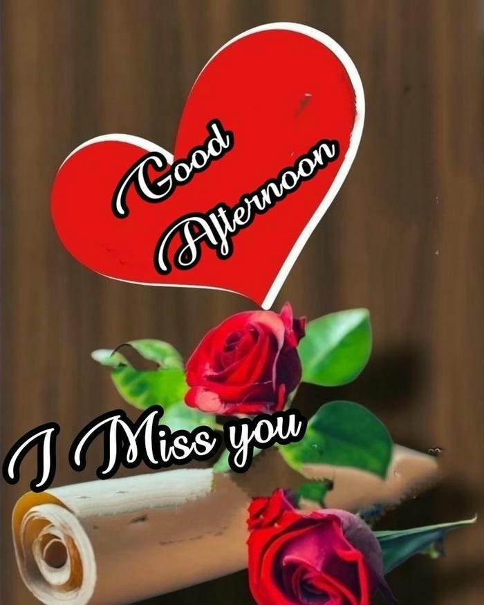 Good afternoon images love red hearts romantic card design art