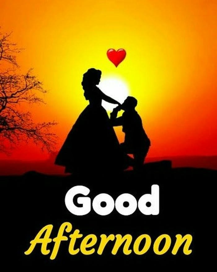 Good afternoon images love silhouette person sunset yellow sky view