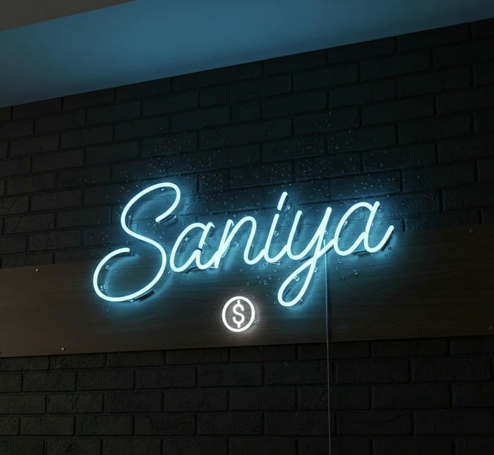 Graceful feminine saniya name dp vibes