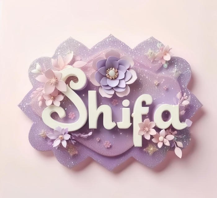 Graceful shifa name dp elegant side pose