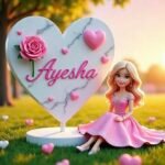 Long hair ayesha name dp elegant look