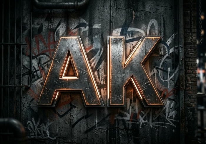 Modern AK Name Profile Pictures with Aesthetic Style