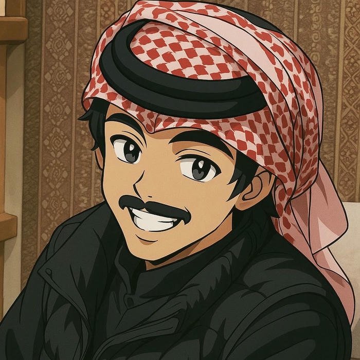 Muslim boys dp anime character with mustache and scarf