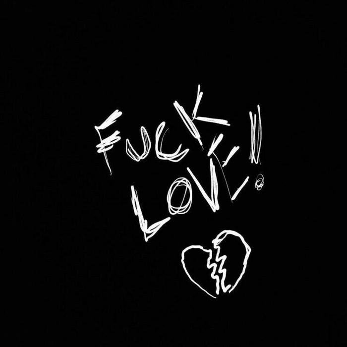 No love dp with handwritten text and broken heart sketch