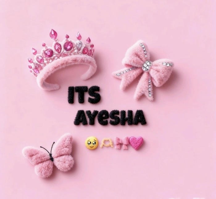 Peaceful soul ayesha name dp calm aura
