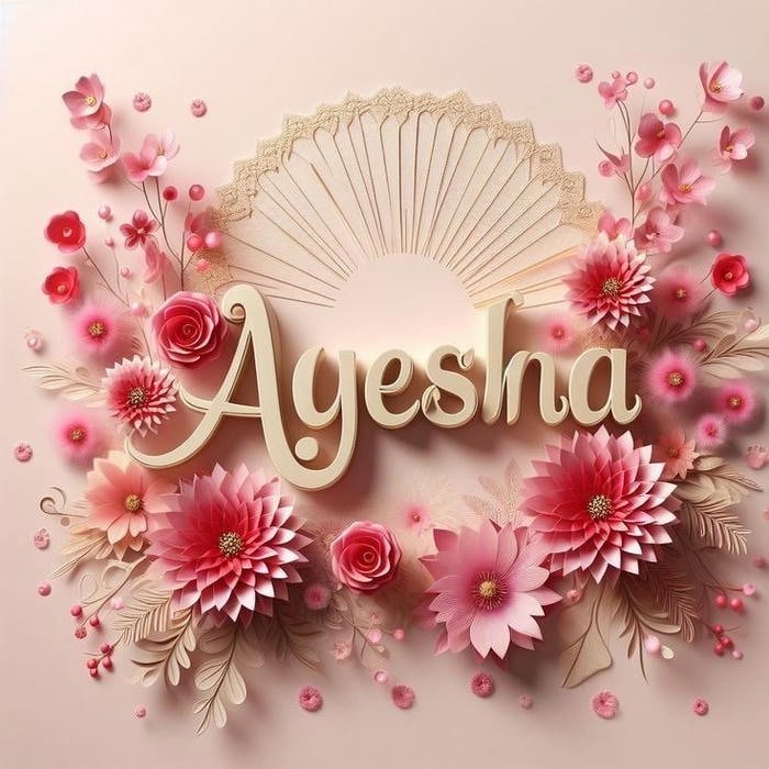 Princess vibes ayesha name dp royal feel