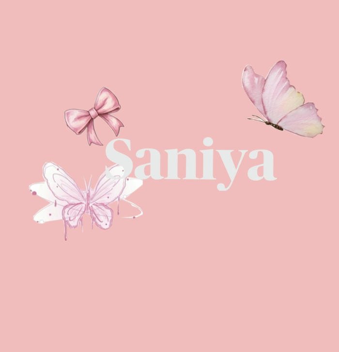 Romantic soft saniya name dp glow