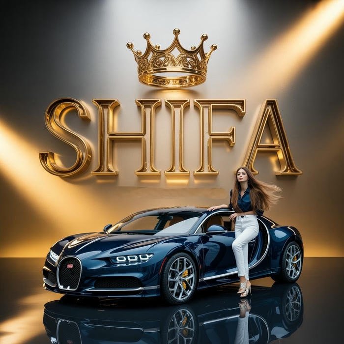 Royal shifa name dp luxury portrait style