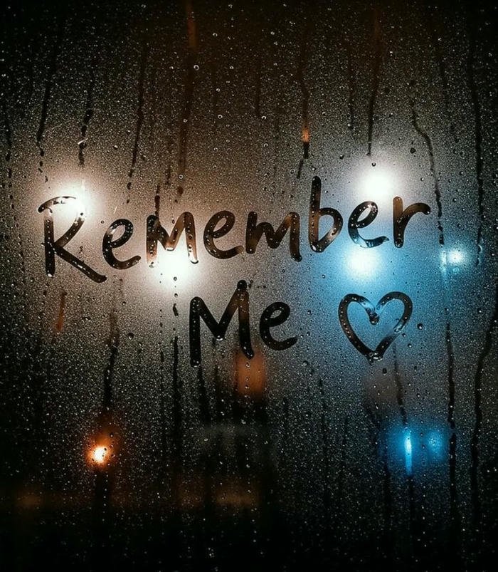 Sad love images remember me text with heart bokeh background