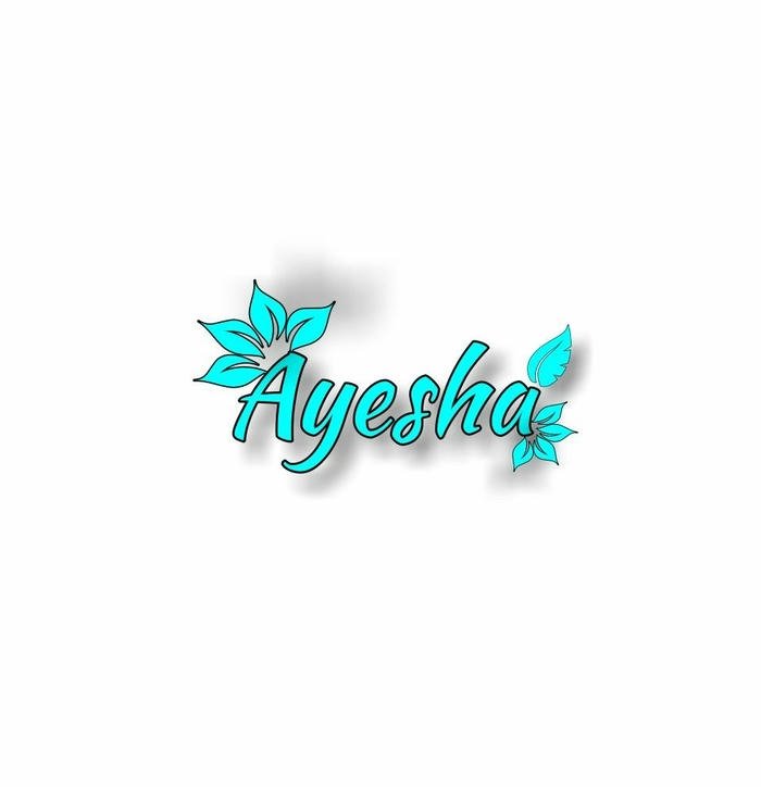 Serious ayesha name dp attitude shot