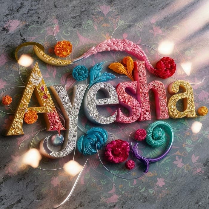 Soft aesthetic ayesha name dp vibes today