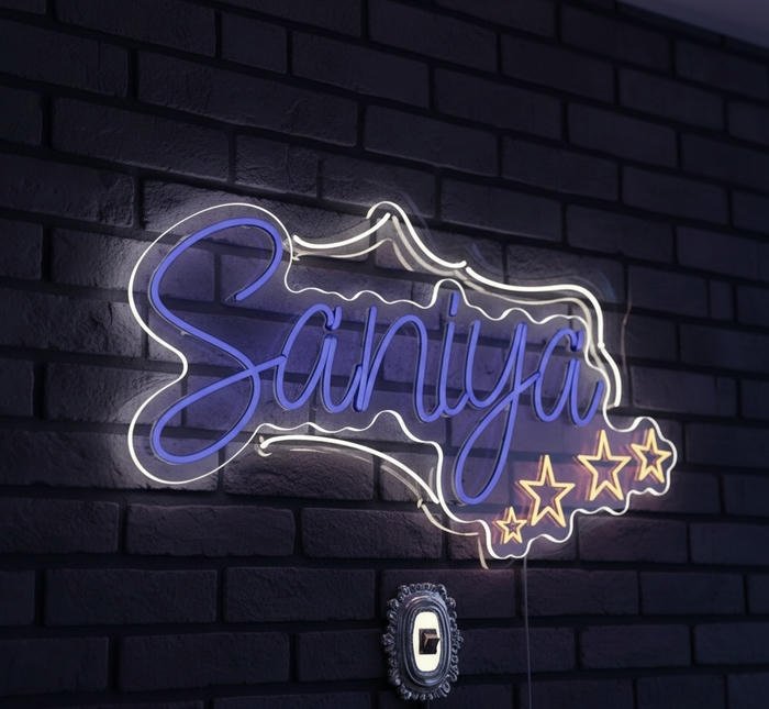 Soft light cinematic saniya name dp