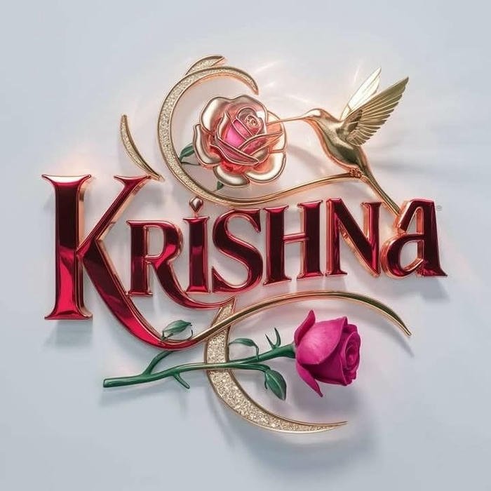 Soothing aura from krishna name dp