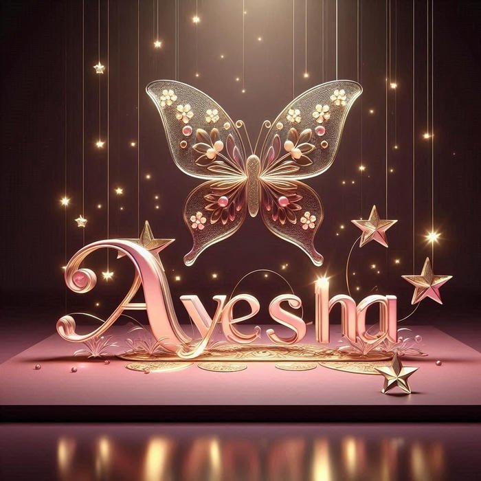 Star sparkle ayesha name dp fantasy vibe