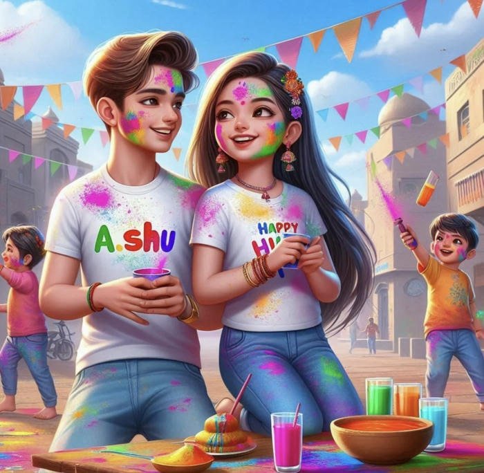 Starlit shadows protect the Ashu name dp heart