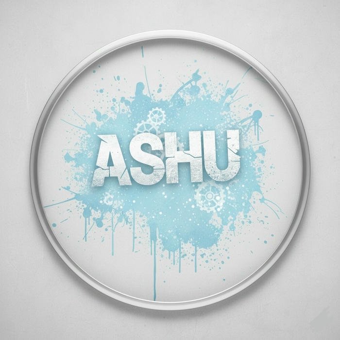 Velvet shadows frame the Ashu name dp aura