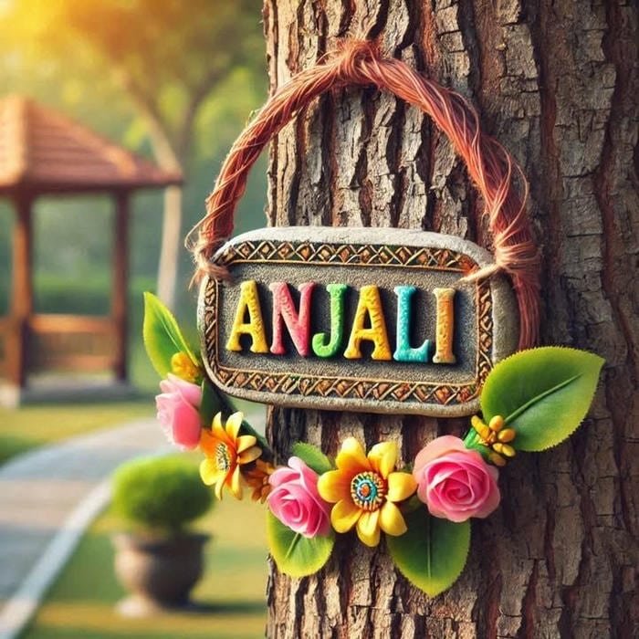 anjali name dp shines with stunning confidence