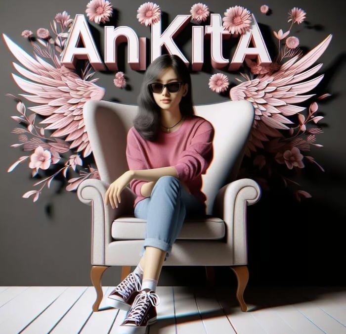 ankita name dp shining with grace