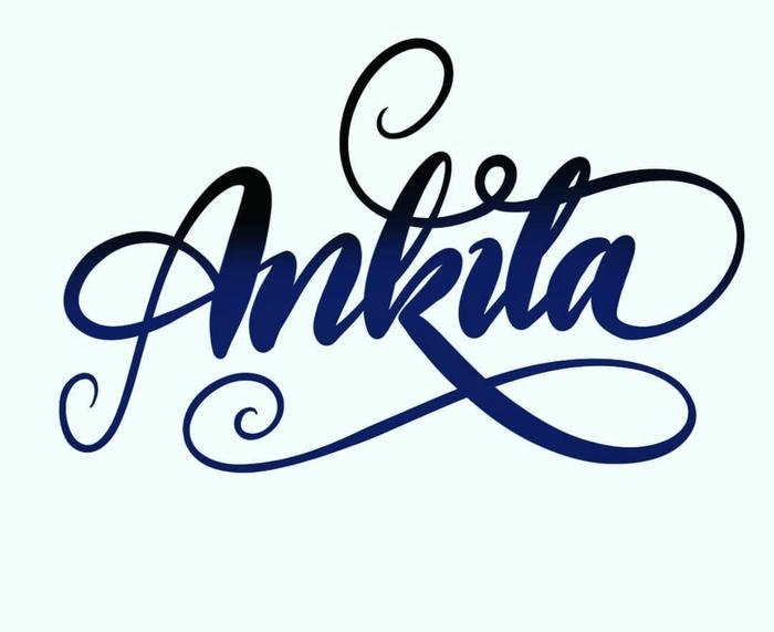 beautiful ankita name dp shining today