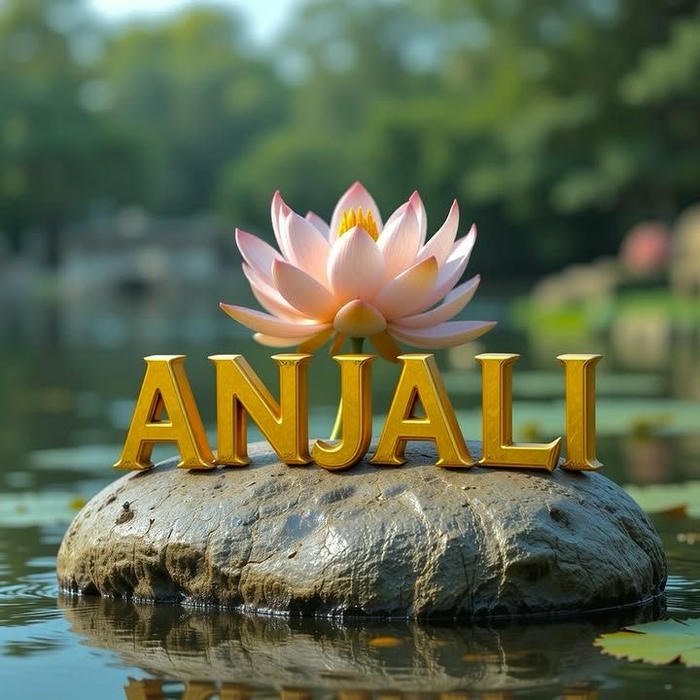 beautiful thoughts start with anjali name dp