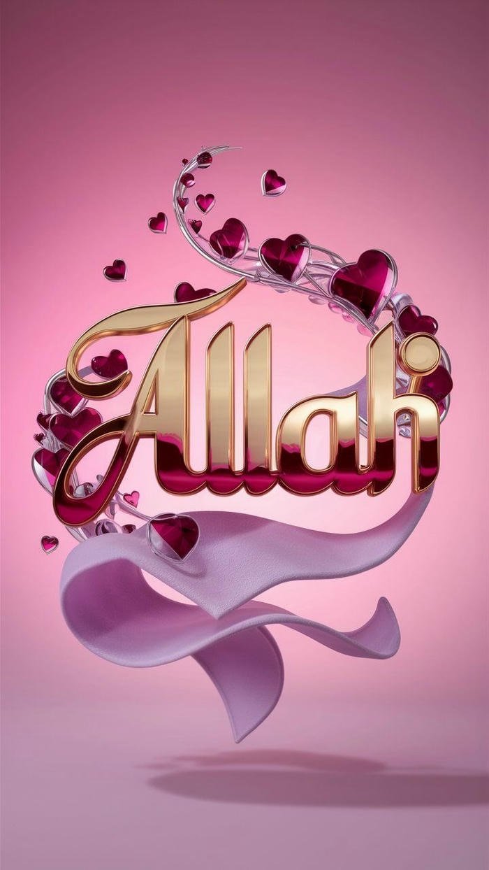 calm devotion for allah name dp