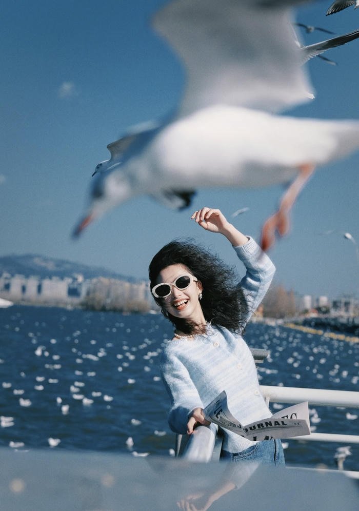 crazy girl dp glows with playful beautiful madness