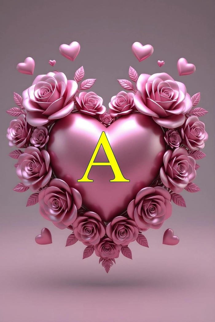 cute glow a name dp love today