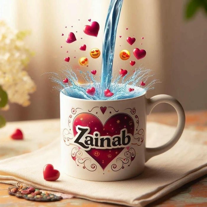 elegant zainab name dp profile style