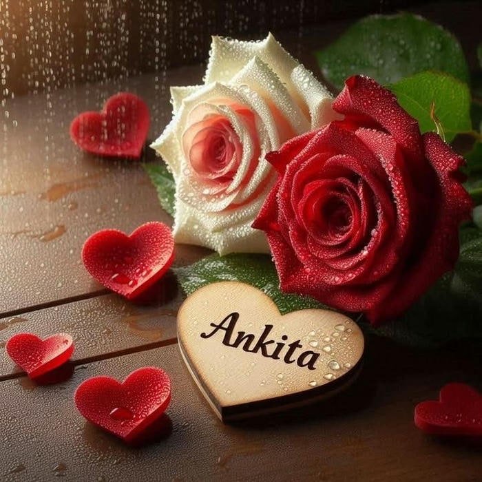 gentle beauty of ankita name dp