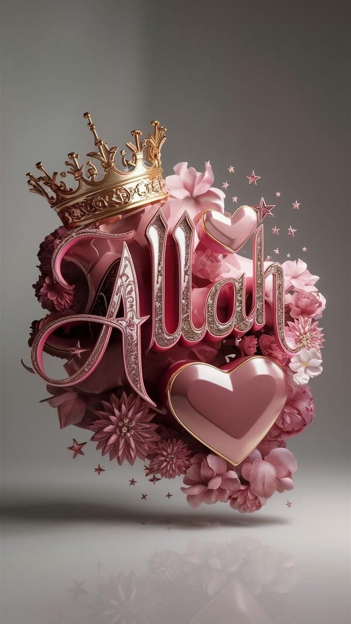 gentle faith surrounds allah name dp