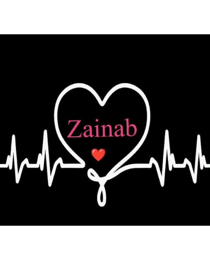 graceful look zainab name dp style