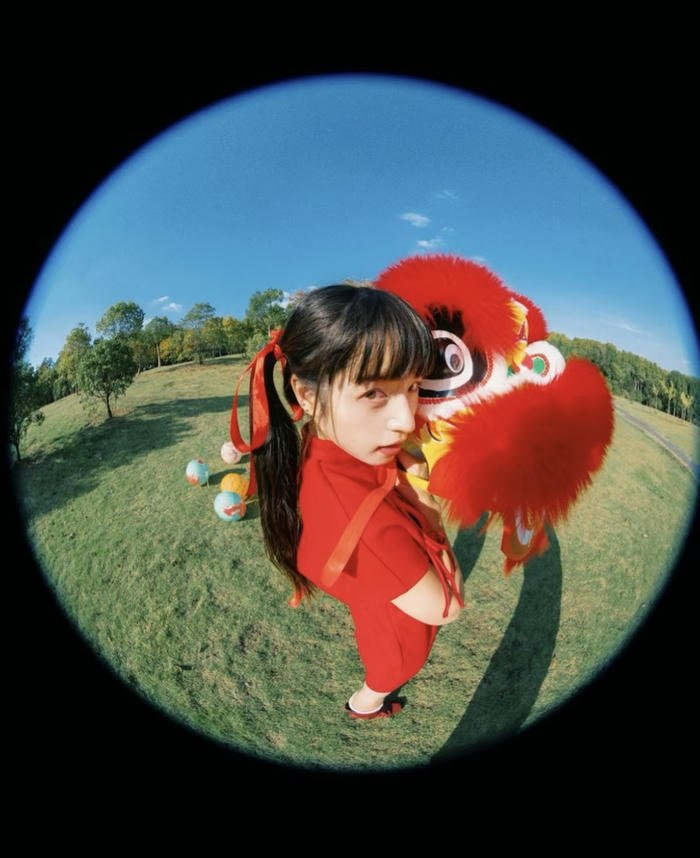 happy girl dp smiling at passing clouds