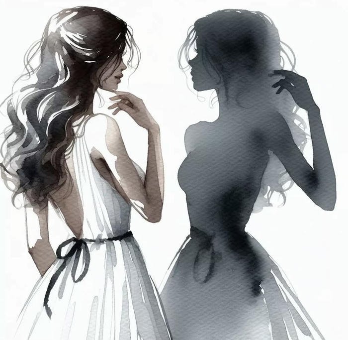 hidden face shadow girl dp dark aura