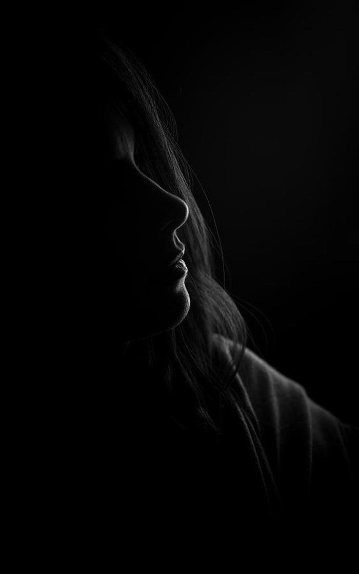 hushed presence shadow girl dp look