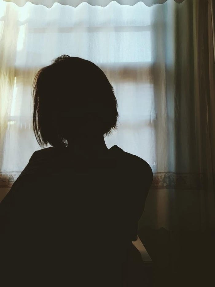 low light shadow girl dp soft presence