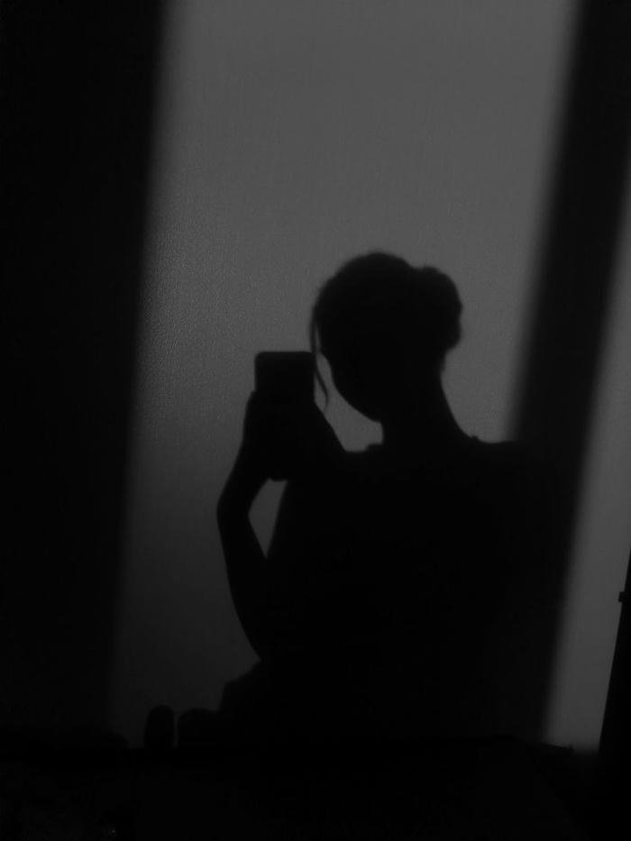 masked light shadow girl dp emotion