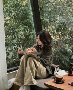 minimal style smart girl dp portrait