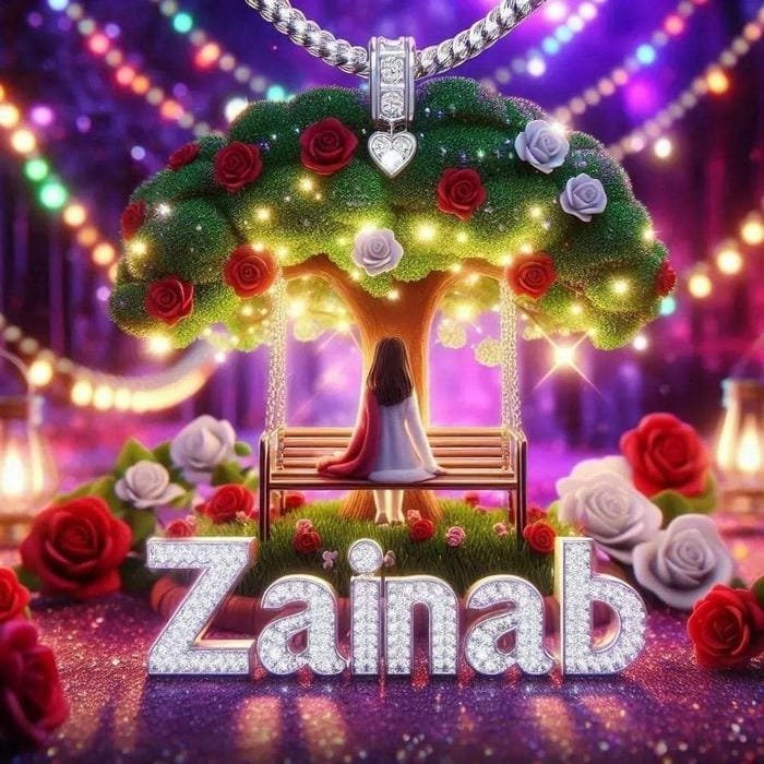 modern vibe zainab name dp look