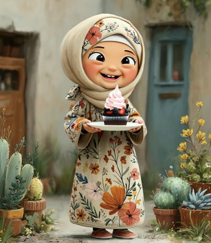 moon glow ramadan dp for girls