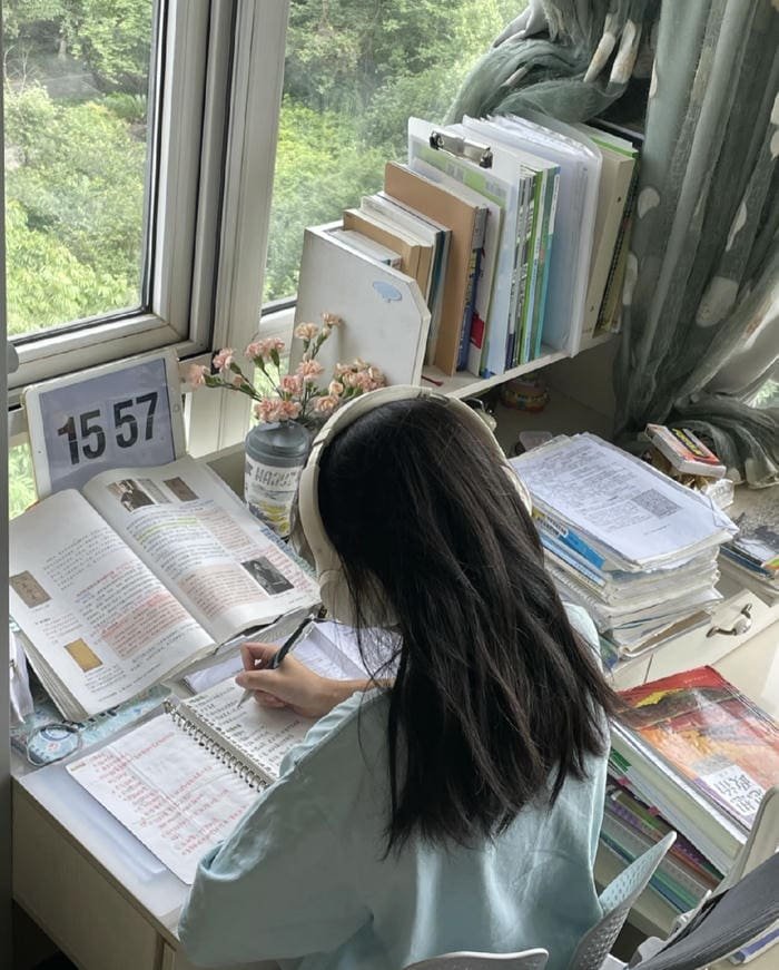 motivated mindset study girl dp tone