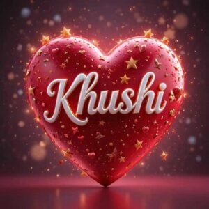 pastel flower font style khushi name dp