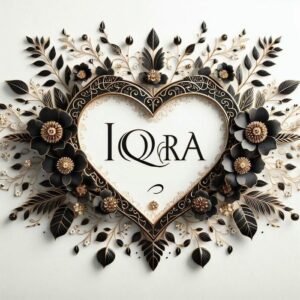 peaceful aura lives around iqra name dp