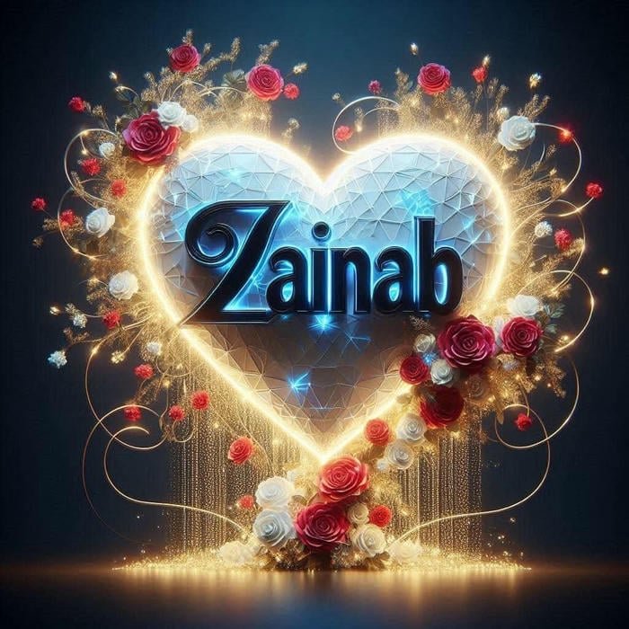 pic zainab name dp refined clean style
