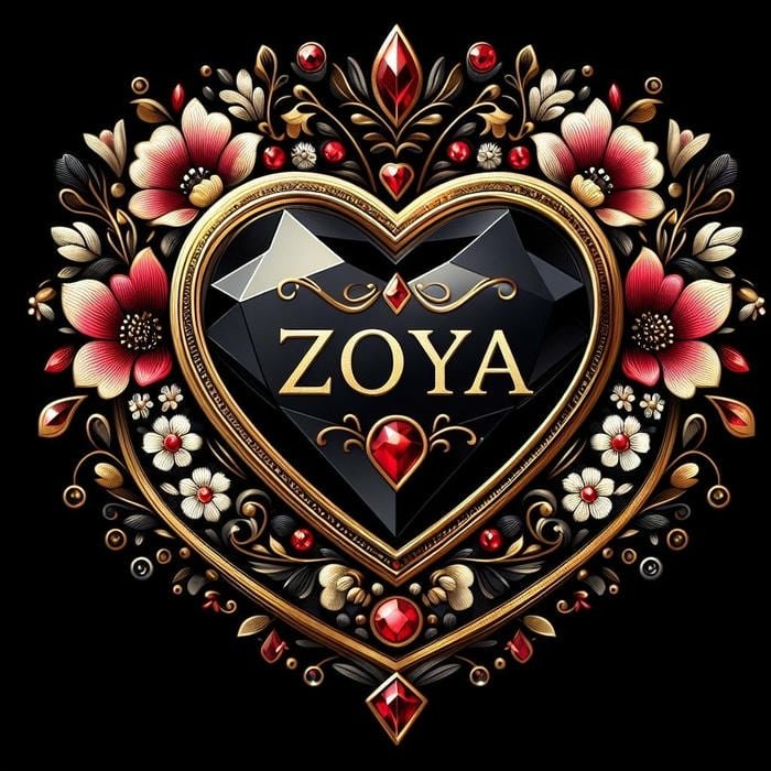 pic zoya name dp luxury font look