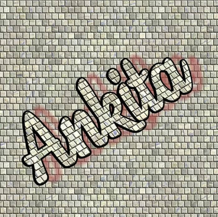 pure charm ankita name dp shines softly