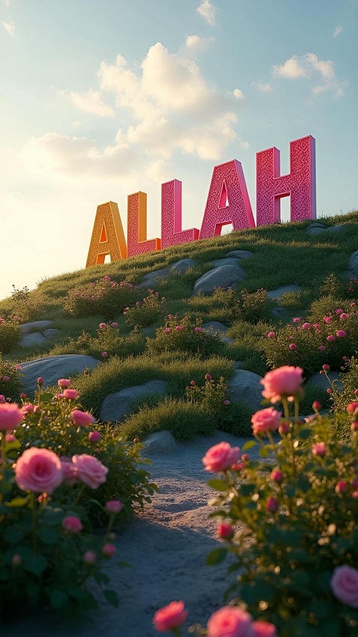 pure trust in allah name dp