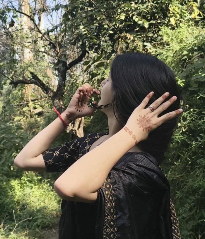 quiet beauty within saree girl dp