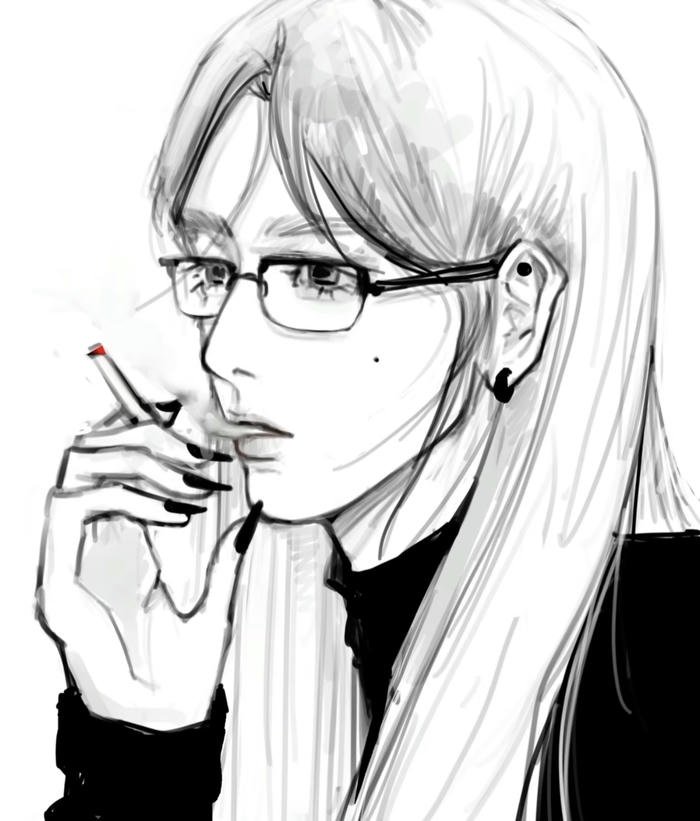 quiet chaos smoking girl dp dark aesthetic